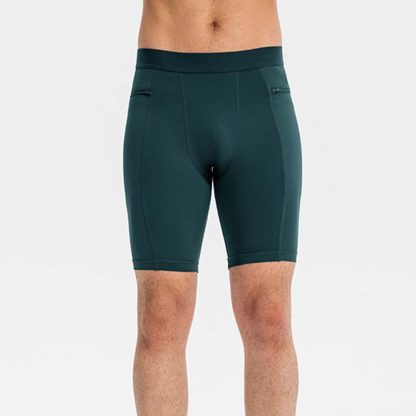 Men's Compression Fitness Shorts with Zipper Pocket - PRO Elastic Sweat-Wicking Quick-Dry Running Training Shorts - Image 4