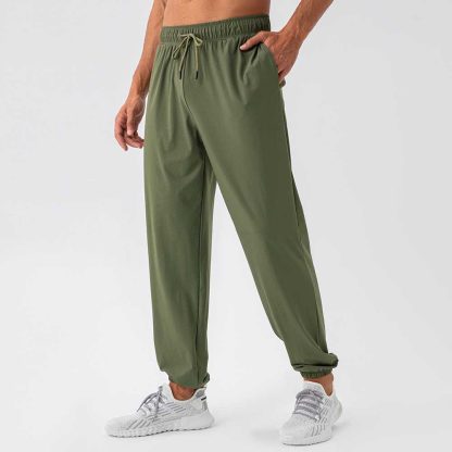 Nylon Cool Comfort Men's Loose Sports Pants - Quick-Dry Elastic Outdoor Casual Running Fitness Pants - Image 3