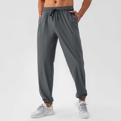 Nylon Cool Comfort Men's Loose Sports Pants - Quick-Dry Elastic Outdoor Casual Running Fitness Pants - Image 4