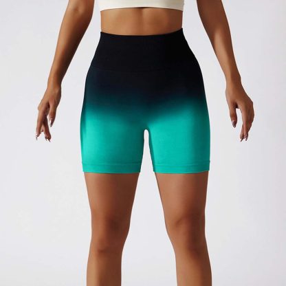 Seamless Yoga Shorts for Women Breathable Compression Workout Shorts with High Waist and Butt-Lifting Elasticity - Image 5