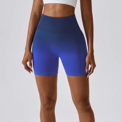 Seamless Yoga Shorts for Women Breathable Compression Workout Shorts with High Waist and Butt-Lifting Elasticity - Image 6