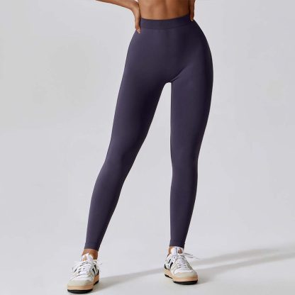 Peach Lift Yoga Pants with V-Waist Tummy Control Running Fitness Compression Leggings - Image 4