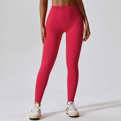 Peach Lift Yoga Pants with V-Waist Tummy Control Running Fitness Compression Leggings - Image 5