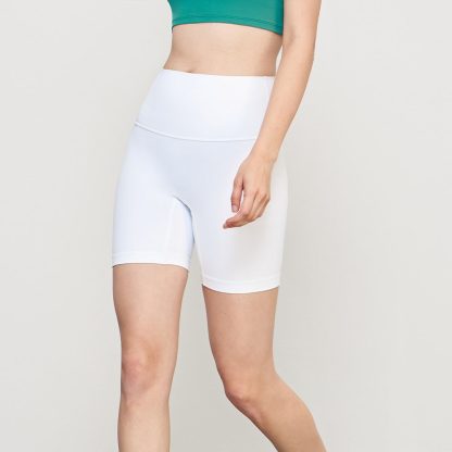 NULS Naked Sensation Summer Yoga Shorts for Women High-Waisted Tummy Control Fitness Shorts Butt-Lifting Peach Compression Sports Shorts - Image 3