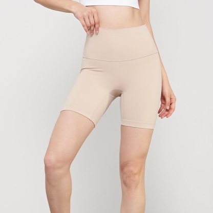 NULS Naked Sensation Summer Yoga Shorts for Women High-Waisted Tummy Control Fitness Shorts Butt-Lifting Peach Compression Sports Shorts - Image 5