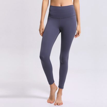 New Skin-Friendly Naked Sensation Yoga Pants for Women High-Waisted Butt-Lifting Running Compression Leggings for Fitness - Image 5