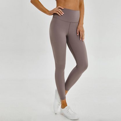 New Skin-Friendly Naked Sensation Yoga Pants for Women High-Waisted Butt-Lifting Running Compression Leggings for Fitness - Image 6