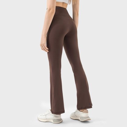 New Slimming Flared Yoga Pants with Lifted Butt, High-Elasticity Naked Sensation Versatile Stylish Sports Leisure Pants for Women - Image 2