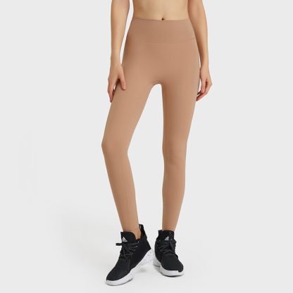 Autumn New Arrival Seamless SS Brushed Sport Leggings High Elasticity Body-Shaping Peach Lift Yoga Pants with No Awkward Edges - Image 3