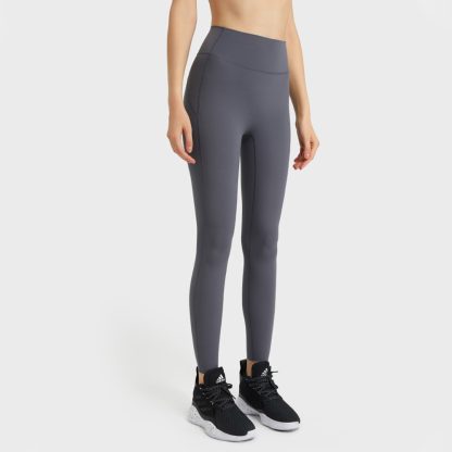 Autumn New Arrival Seamless SS Brushed Sport Leggings High Elasticity Body-Shaping Peach Lift Yoga Pants with No Awkward Edges - Image 4