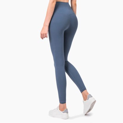 Naked Sensation High-Waisted Yoga Pants for Women Anti-Roll Edge Yoga Leggings for Butt Lifting and Tummy Control Perfect for Outdoor Wear - Image 2