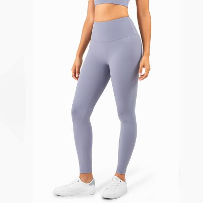 Naked Sensation High-Waisted Yoga Pants for Women Anti-Roll Edge Yoga Leggings for Butt Lifting and Tummy Control Perfect for Outdoor Wear - Image 4