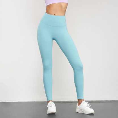 Bare Sensation Antimicrobial Yoga Pants for Women Autumn Long High-Waisted Leggings for Butt Lifting and Outdoor Fitness - Image 4