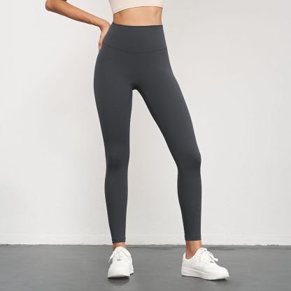 Bare Sensation Antimicrobial Yoga Pants for Women Autumn Long High-Waisted Leggings for Butt Lifting and Outdoor Fitness - Image 6