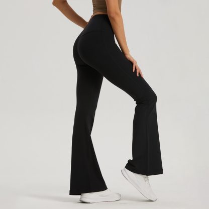 Lycra Naked Sensation One Size Fits All Yoga Flare Pants for Women High-Waisted Bootcut Yoga Leggings for Sculpting and Fitness - Image 2