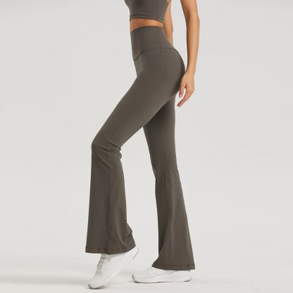 Lycra Naked Sensation One Size Fits All Yoga Flare Pants for Women High-Waisted Bootcut Yoga Leggings for Sculpting and Fitness - Image 3