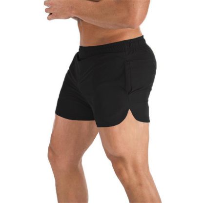 Men's Elastic Slim Fit Squat Training Shorts - Image 3