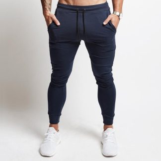 Custom Navy Sports Leggings With Drawcord L Fitness Tights China