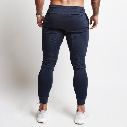 Custom Navy Sports Leggings With Drawcord L Fitness Tights China - Image 3